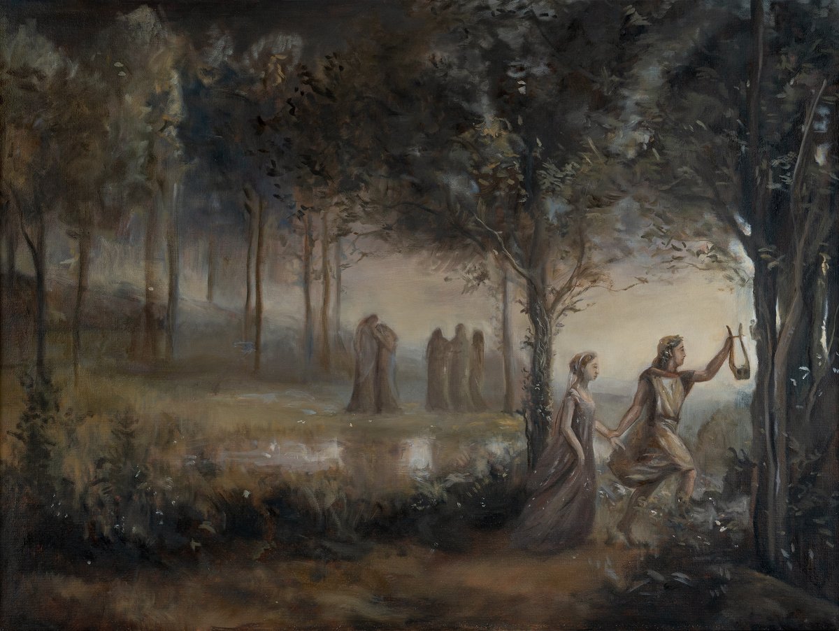 Ölgemälde Orpheus und Euridike